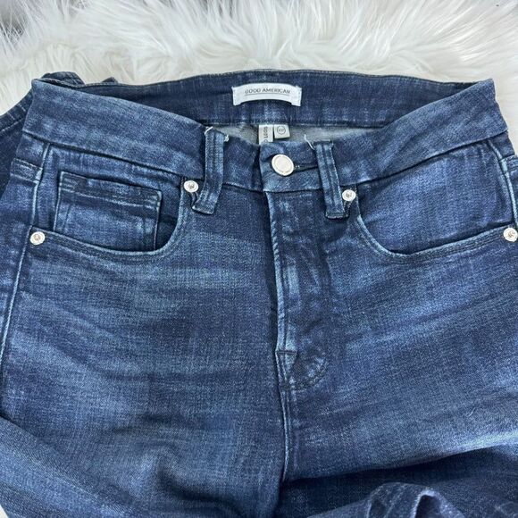 Good American Good Legs High Rise Skinny Jeans Sz 27 - Picture 6 of 11